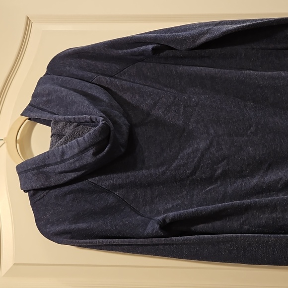 Victorias Secret PINK Hoodie Sweatshirt Pullover Womens Medium Blue and White - Picture 5 of 7